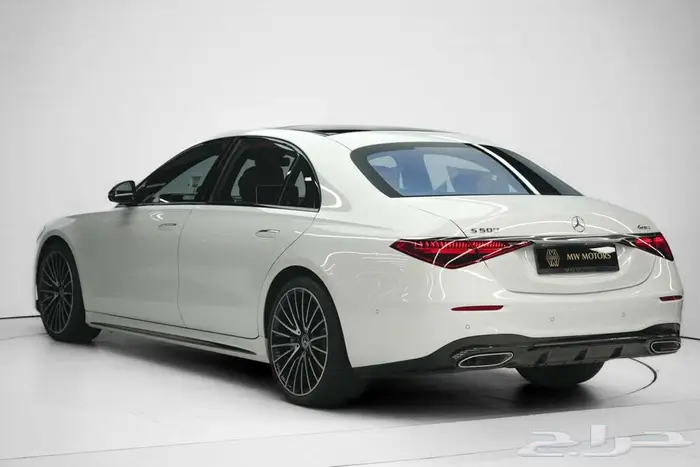 مرسيدس S 500 موديل 2025 أصفار خليجي أبيض أحمر 3