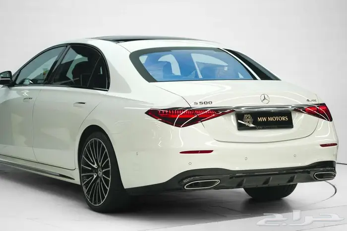 مرسيدس S 500 موديل 2025 أصفار خليجي أبيض أحمر 5
