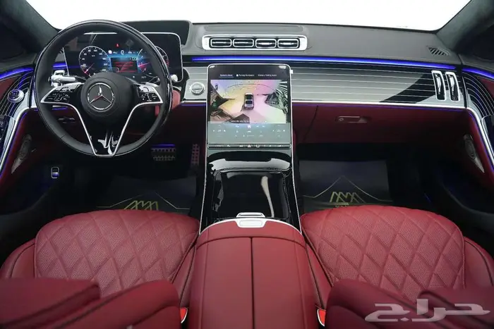مرسيدس S 500 موديل 2025 أصفار خليجي أبيض أحمر 6