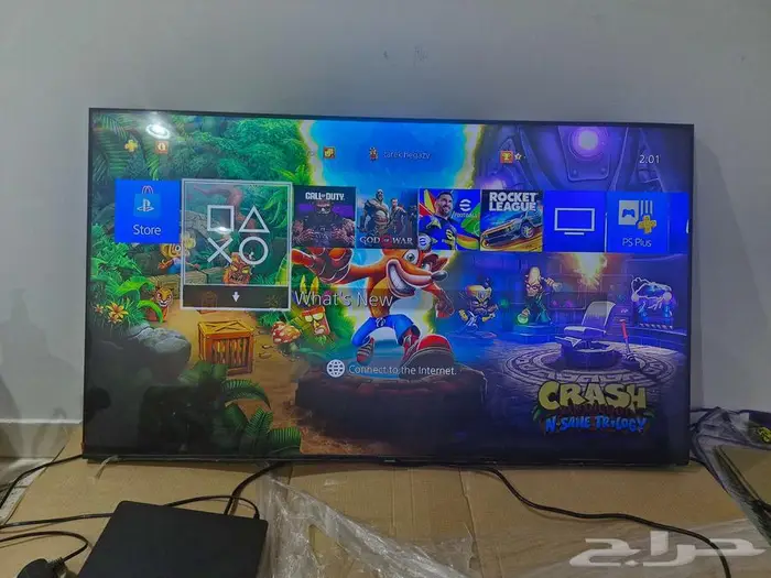 شاشه سامسونج 55 smart hub ultra crystal UHD 4k black 1