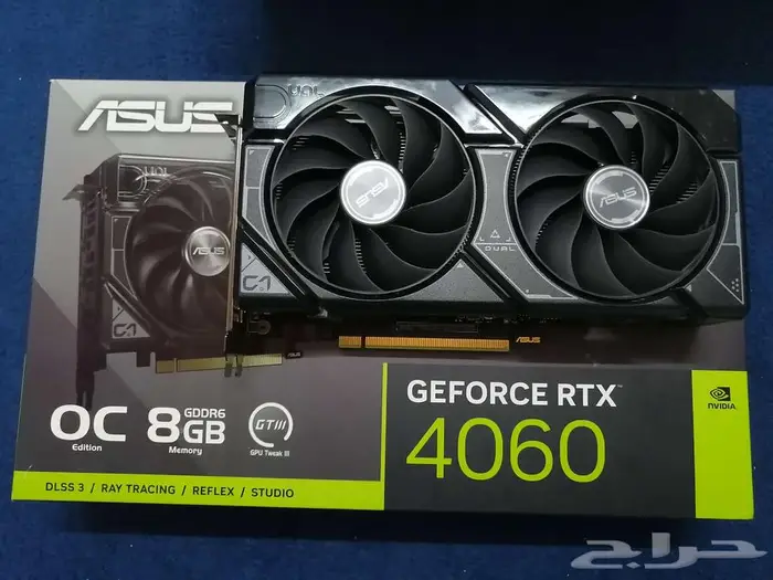 كرت شاشه asus rtx 4060 dual oc 8gb 1