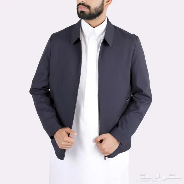 جاكيت رجالي رسمي بسحاب أمامي 3