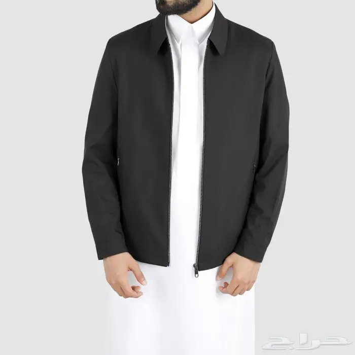 جاكيت رجالي رسمي بسحاب أمامي 0