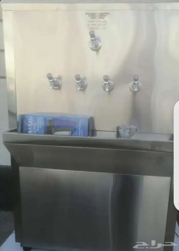 براده ماء حجم كبير ستيل 5 حنفيات 0