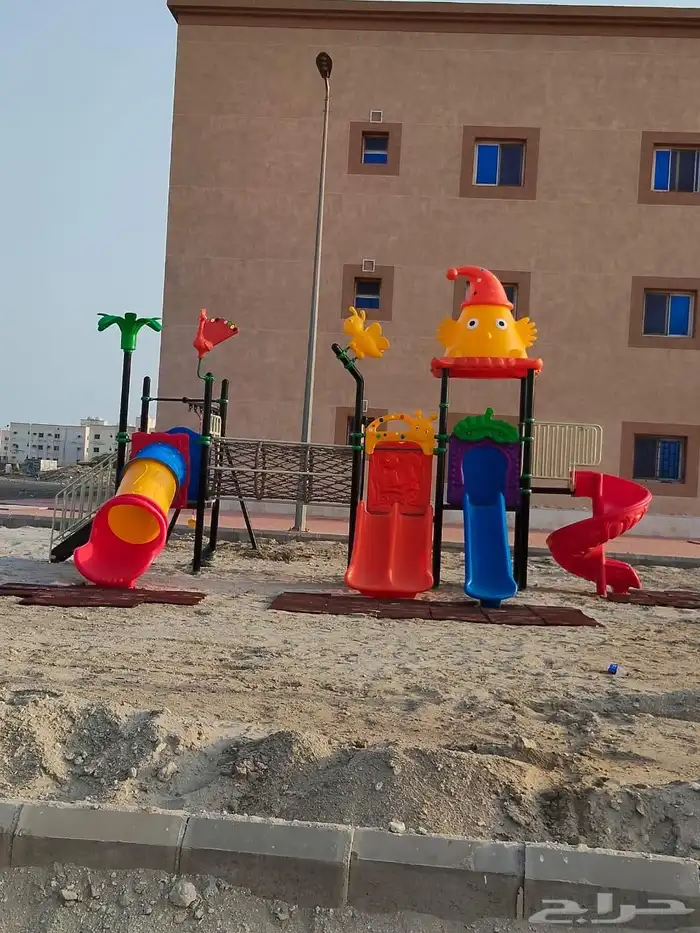 مراجيح وزحاليق للأطفال ضد الصدأ ارضيات اسفنجة وربر مطاطية 6