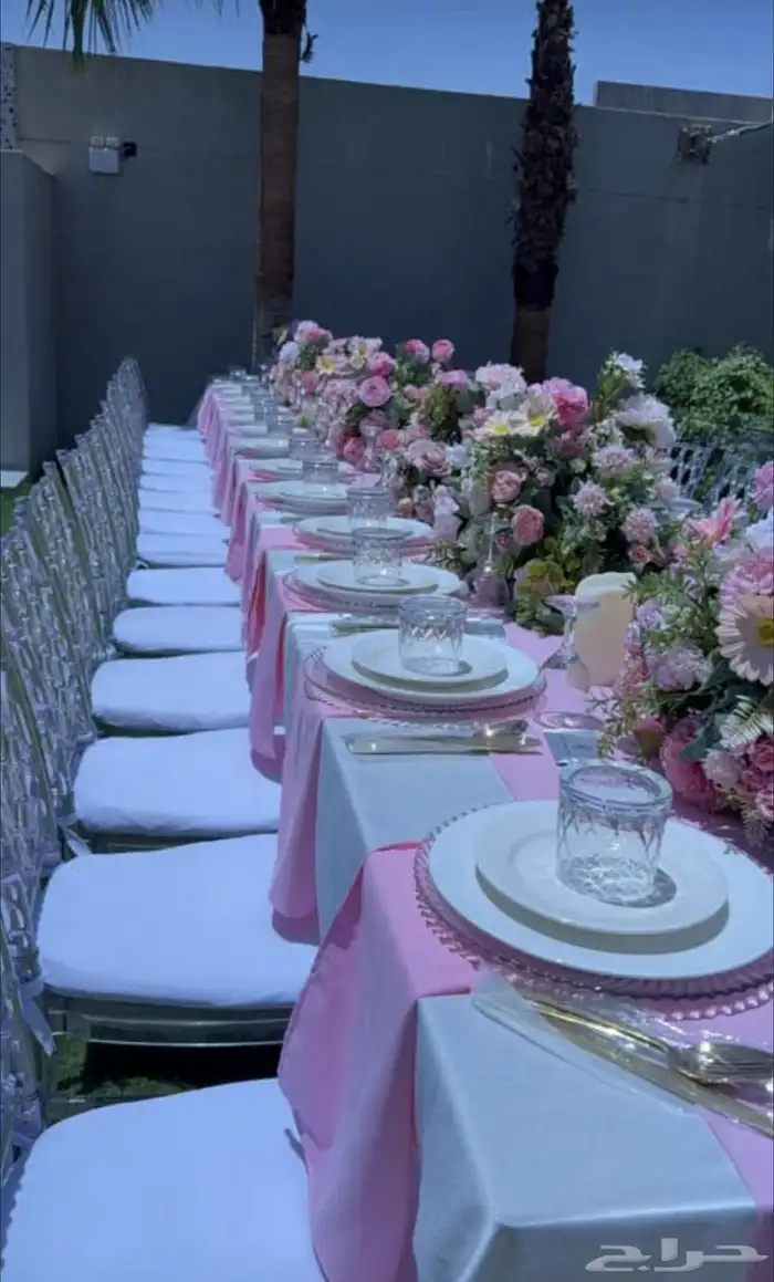 تاجيل لوازم حفلات كراسي وطاولات جلسات شعبيه 0