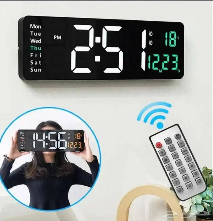 ساعة حائطية كبيره بسعر مخفض 5