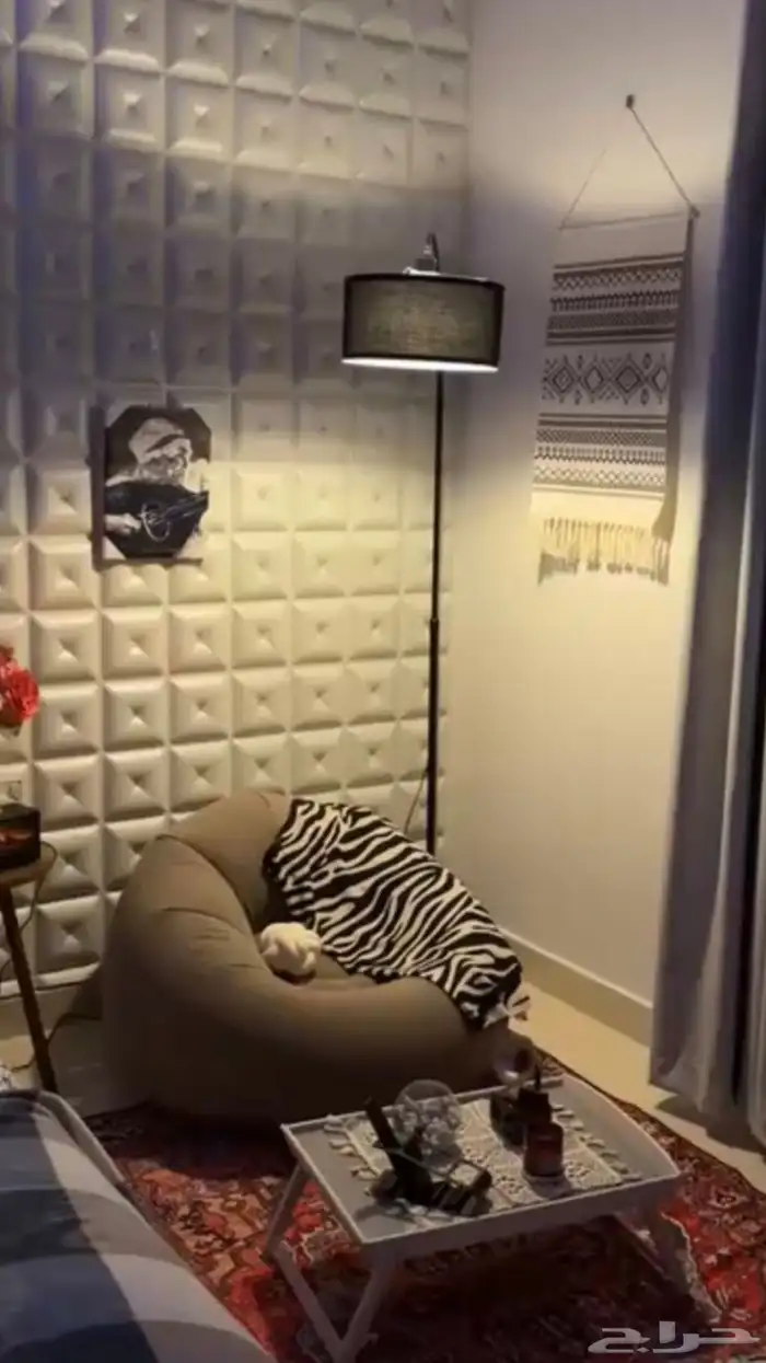 كرسي مخمل نفخ جديد ماستخدم من شي ان اللون بني 0