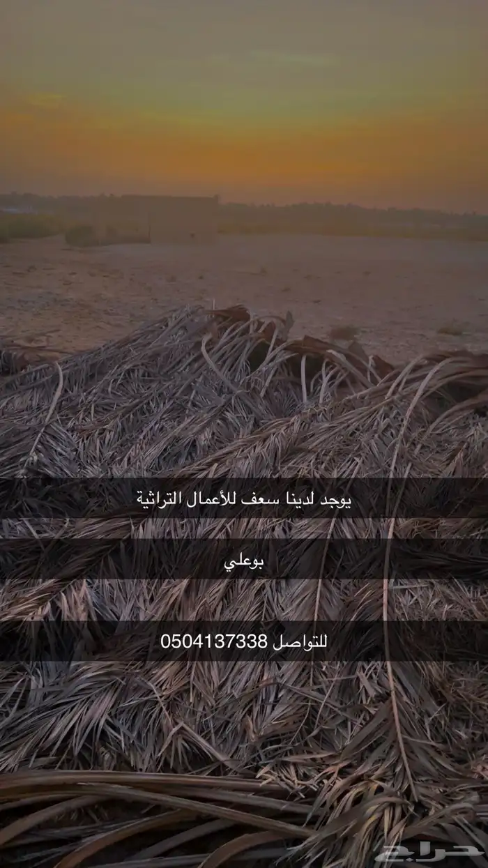 يوجد سعف للأعمال الفنية 0