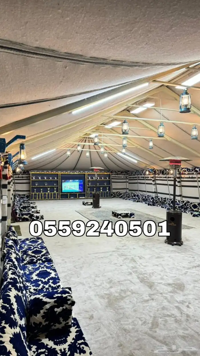 بيوت شعر - بيت شعر ابيض تركي بجودة عالية - خيام شعر 19