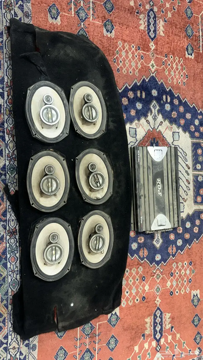 سماعات6 سستمkenwood مع منظم ros1200w 0