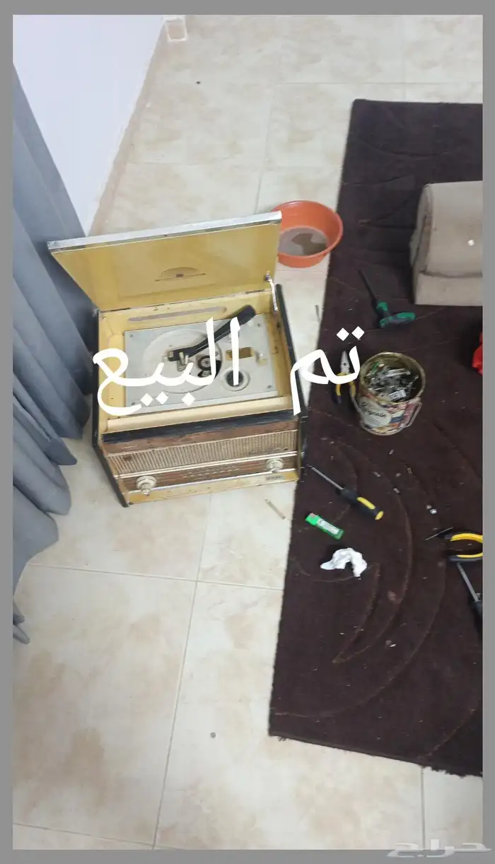 مسجل إسطوانة و راديو القديم ناشونال سونيك 0