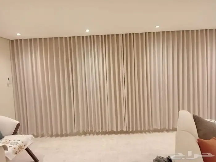 ستائر ويفي ستاير ستاره تفصيل ستائر ويفي بلاك اوت لينن مخمل 6