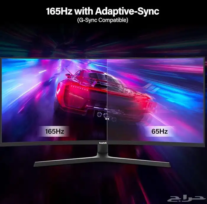 شاشة العاب منحنية 34 انش 165hz عريضة للغالية 1500R 5