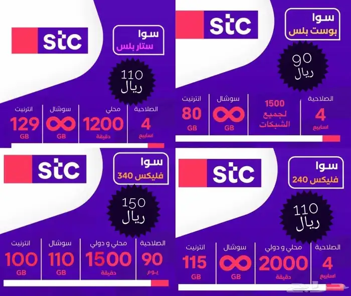 عرض على شرائح باقات سوا من STC 0