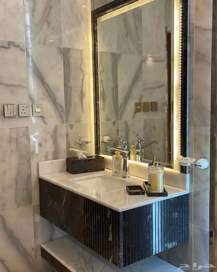 تفصيل وتركيب مغاسل رخام ومرايات 7