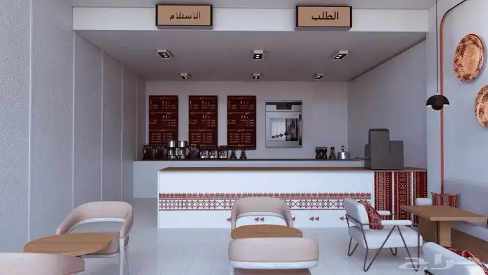 تصميم 3D محل شاي 6