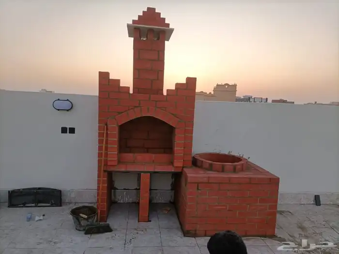 عمل قراميد مظلات تلبيس قماش سواتر مشب نار بيت شعر 5