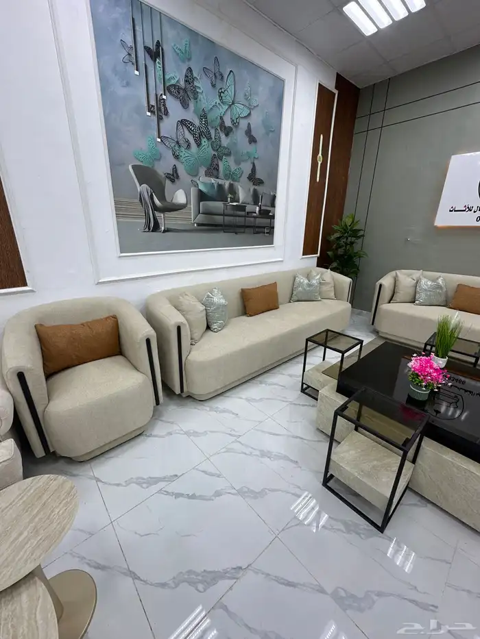 طقم كنب 13 شخص نظام تركي ضمان ست سنوات خشب أسفنج 3