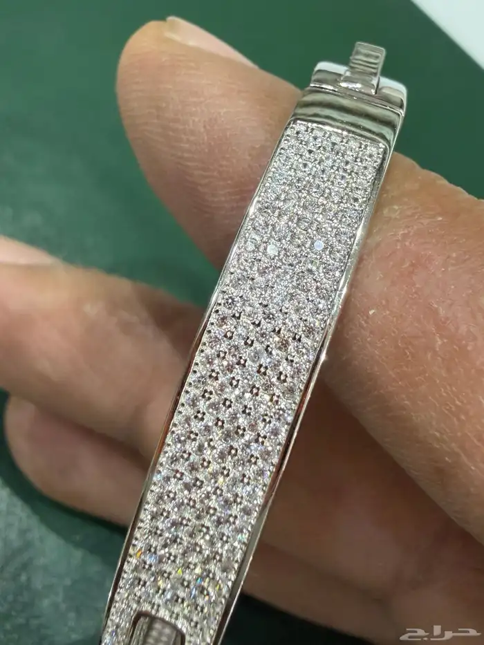 اسوارة فضة نسائية إيطالي راقية عيار 925 مرصعة بفصوص زركون 4