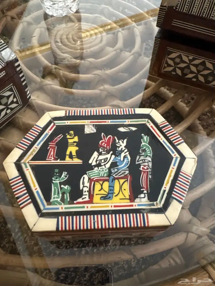 مسباح عاج طبيعي مع صناديق تراثية 2