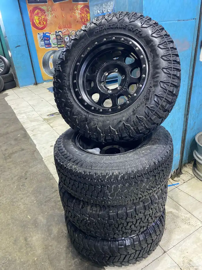 طقم جنوط ميثود معا كفرات حجري مقاس 17 2