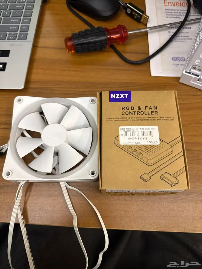 محول قطعة تحكم Rgb من nzxt مع مروحة Rgb 0