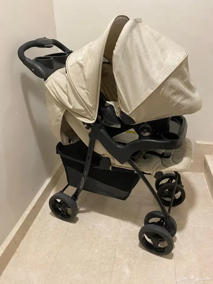 طفم عربة وكرسي سيارة جونيور 1