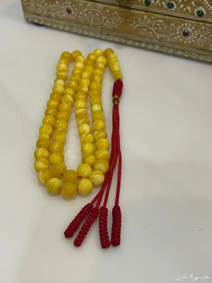 سبحة تراب كهرمان 0