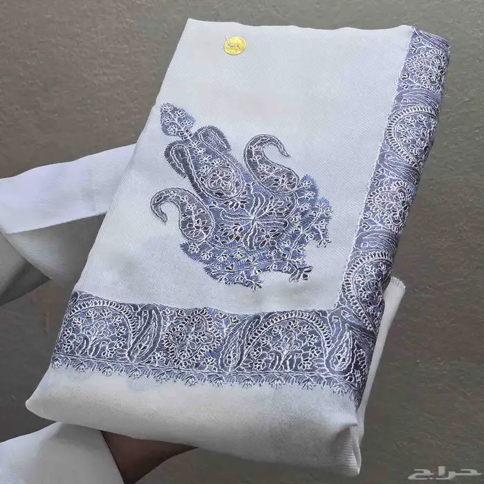 شال كشمير مطرز صوف 11