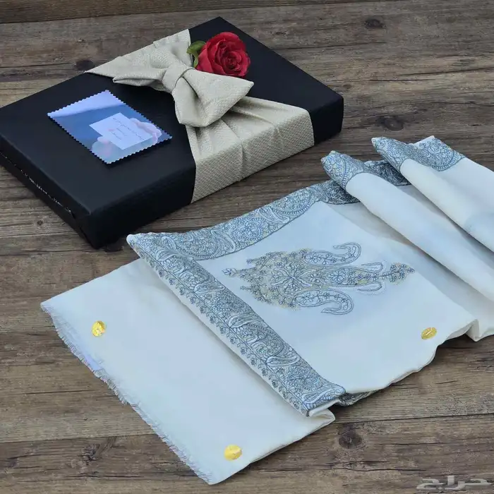 شال كشمير مطرز صوف 14