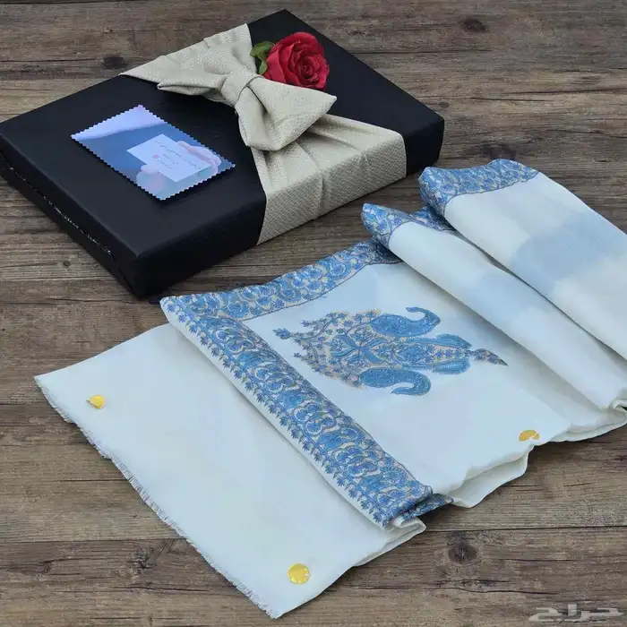 شال كشمير مطرز صوف 5