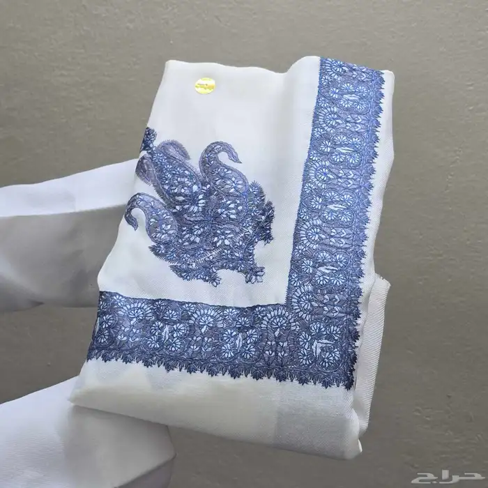 شال كشمير مطرز صوف 4