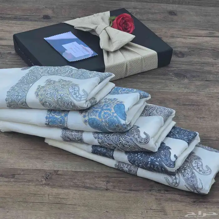 شال كشمير مطرز صوف 19