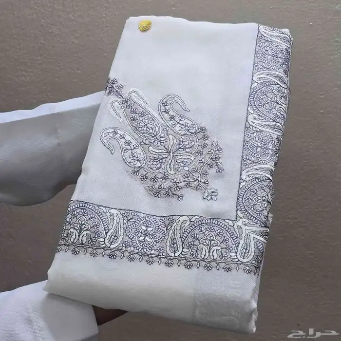 شال كشمير مطرز صوف 13