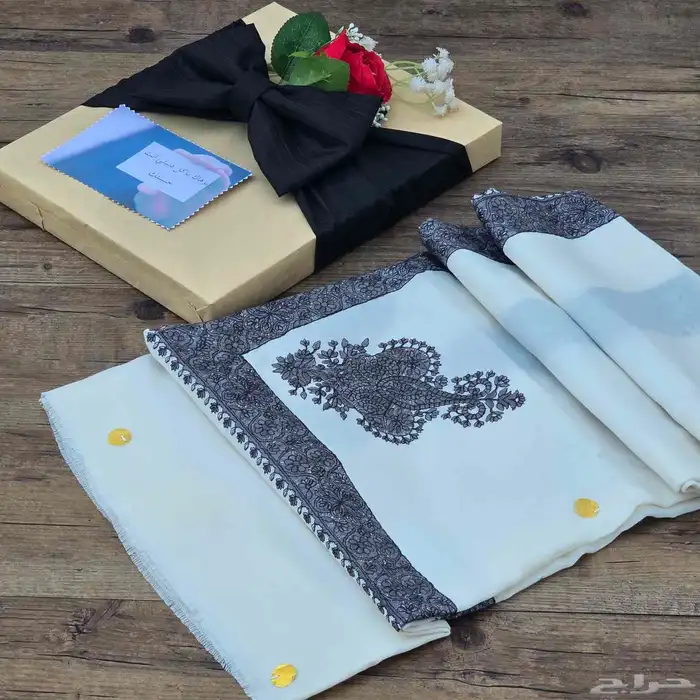 شال كشمير مطرز صوف 31