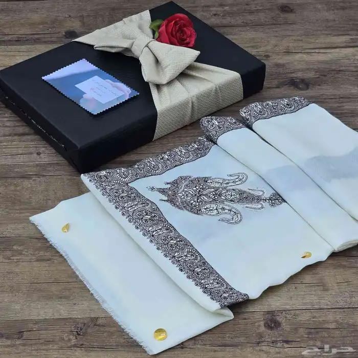 شال كشمير مطرز صوف 7