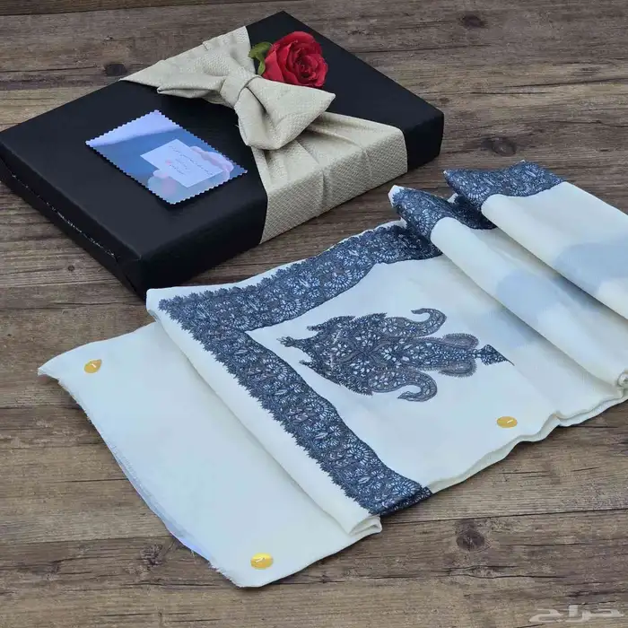 شال كشمير مطرز صوف 3