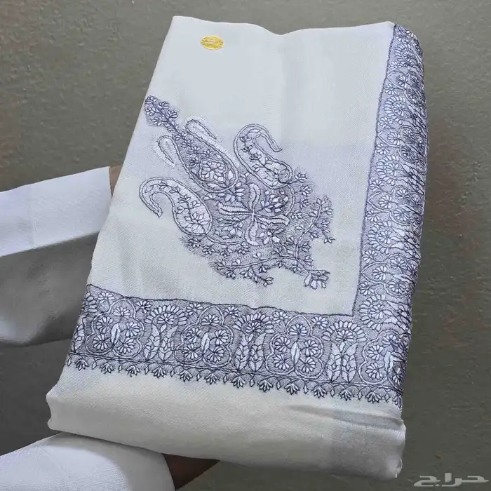 شال كشمير مطرز صوف 9