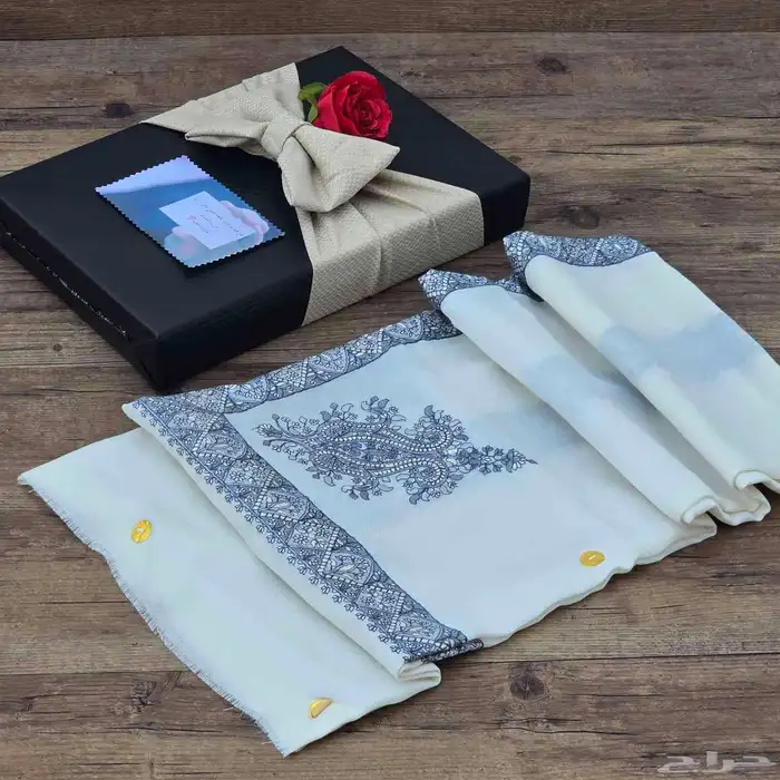 شال كشمير مطرز صوف 22