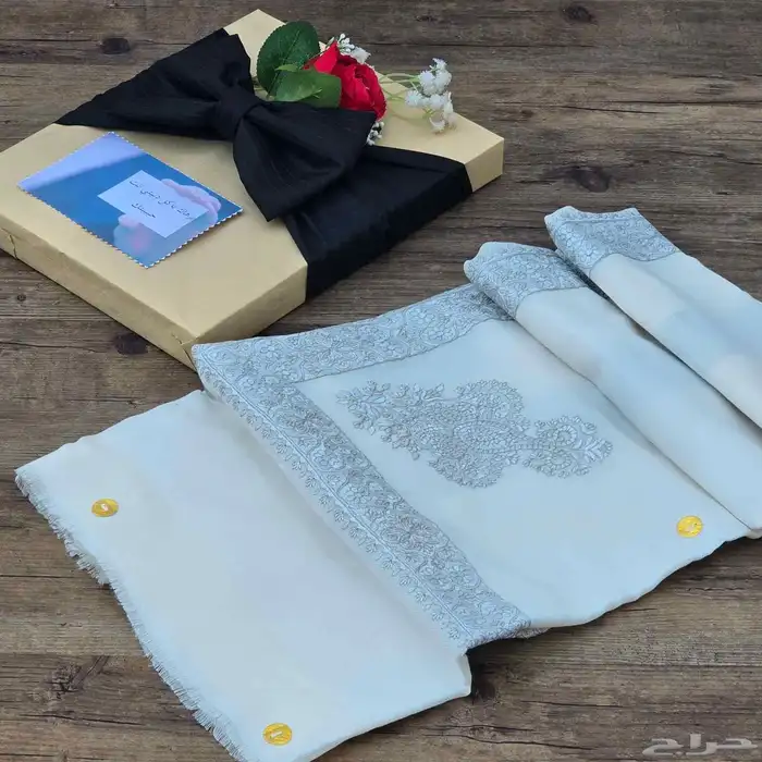 شال كشمير مطرز صوف 33