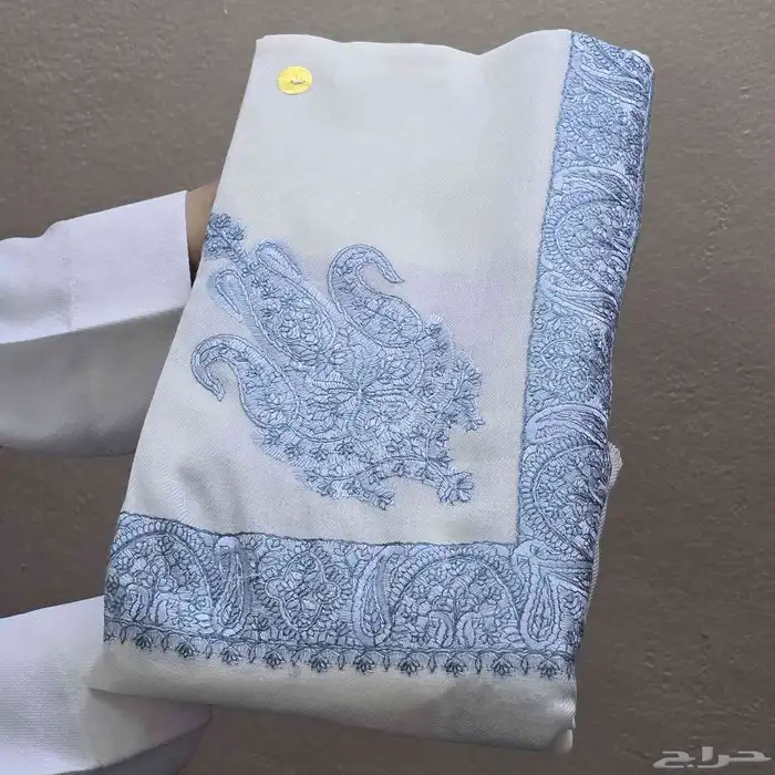 شال كشمير مطرز صوف 17