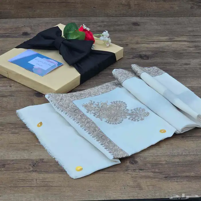 شال كشمير مطرز صوف 34