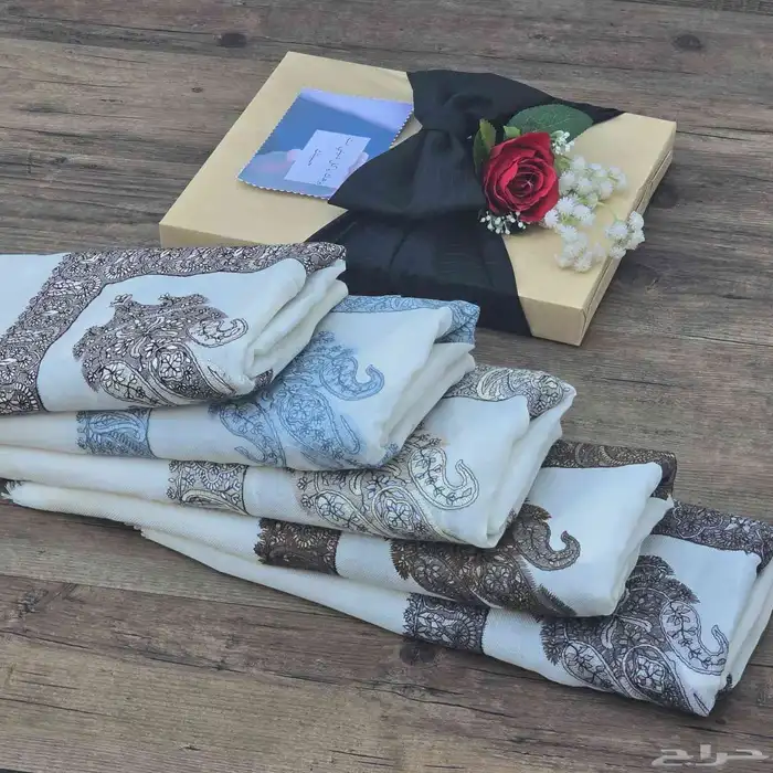 شال كشمير مطرز صوف 18