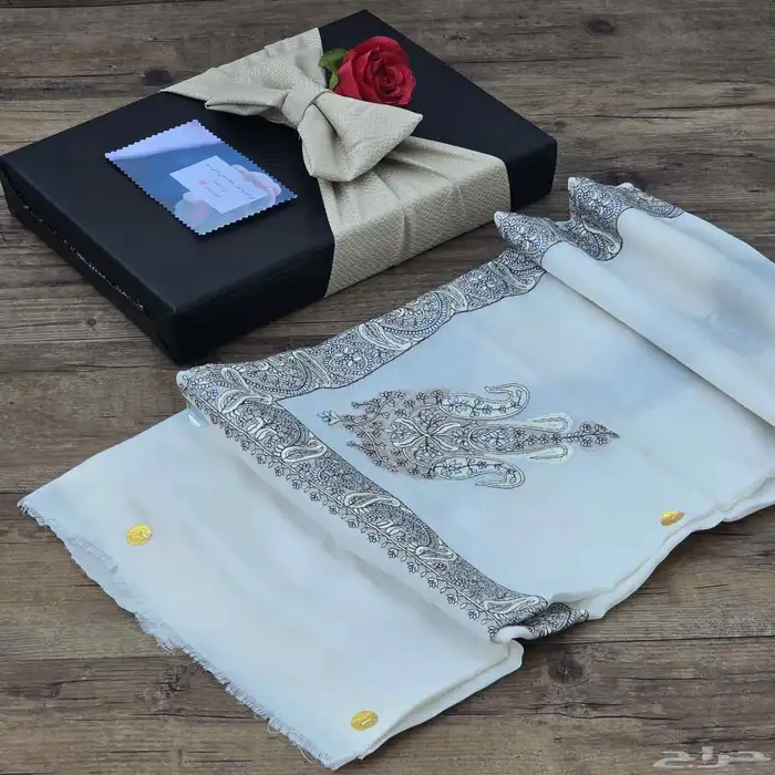 شال كشمير مطرز صوف 12