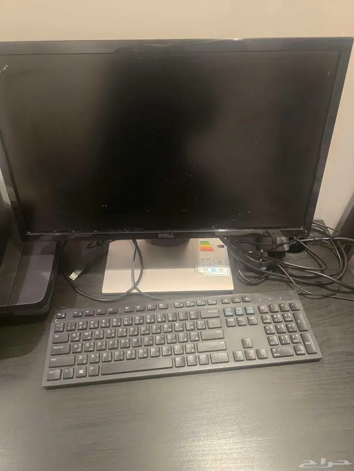 جهاز كمبيوتر مكتبي نوع Dell مع شاشة شبهه جديد 1