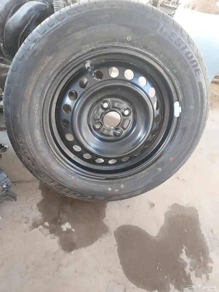 جنط مع الكفر يارس 2024_2025 استبنة اسبير لم يستخدم دعسه جديد 3