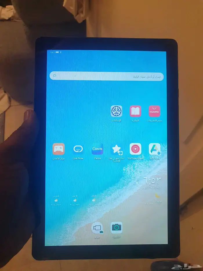 تاب هواوي 10 بوصة في كسر خفيف في أعلى الشاشة سعة الذاكرة32 0