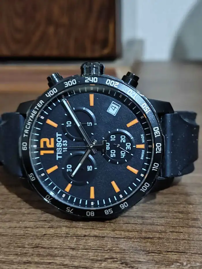 ساعة رياضية تيسوت TISSOT السويسرية الأصلية مستعمل بحالة جيدة 4