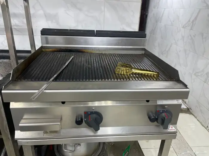 صاج قرل مضلع قردل معرج جرل غاز إيطالي بيرتوس اصلي bertos 0